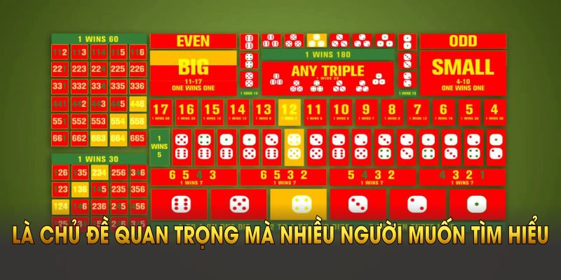 Sơ lược về cách chơi sicbo