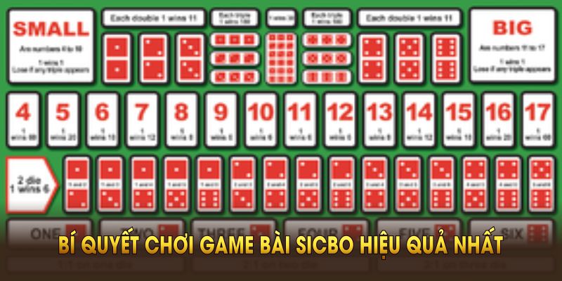 Cách chơi sicbo hiệu quả nhất