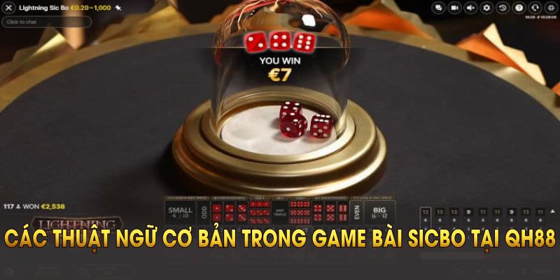 Cách chơi sicbo - Thuật ngữ thông dụng